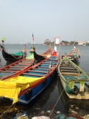 colourful fishing boats